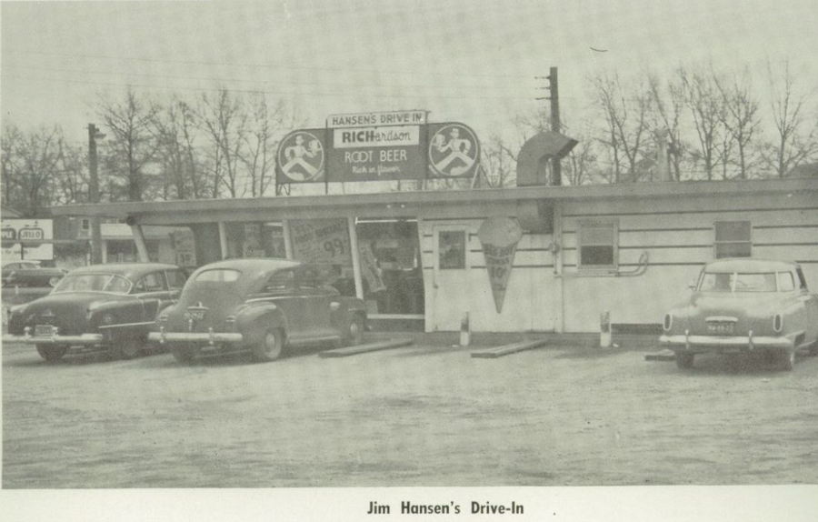 Hansens Drive-In (Jim Hansens Drive-In) - 1955 Muskegon Heights High School Yearbook